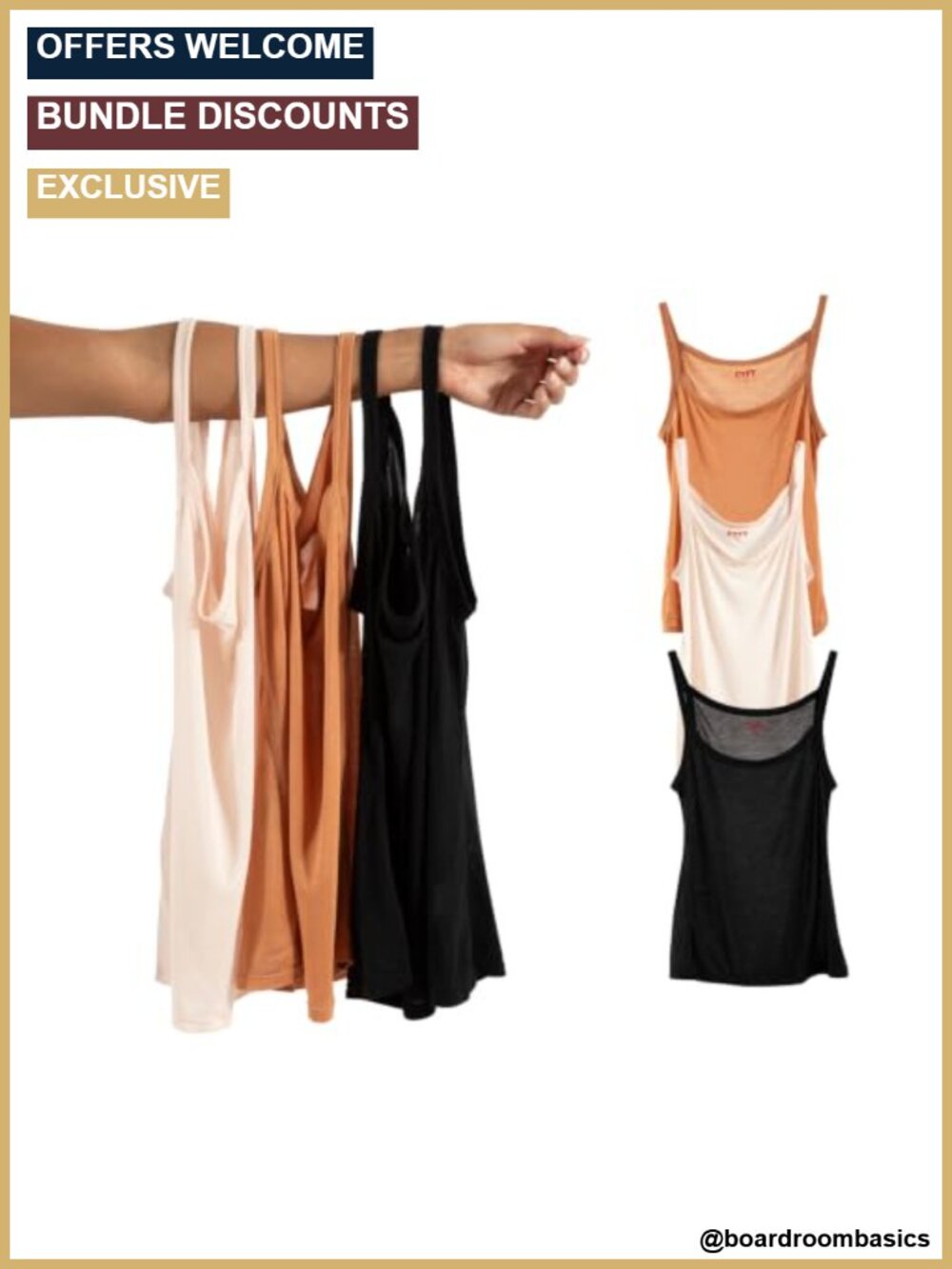 TENCEL Camisole Tank Top Womens Fitted Scoop Neck Sleeveless Layering